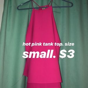 hot pink tank top